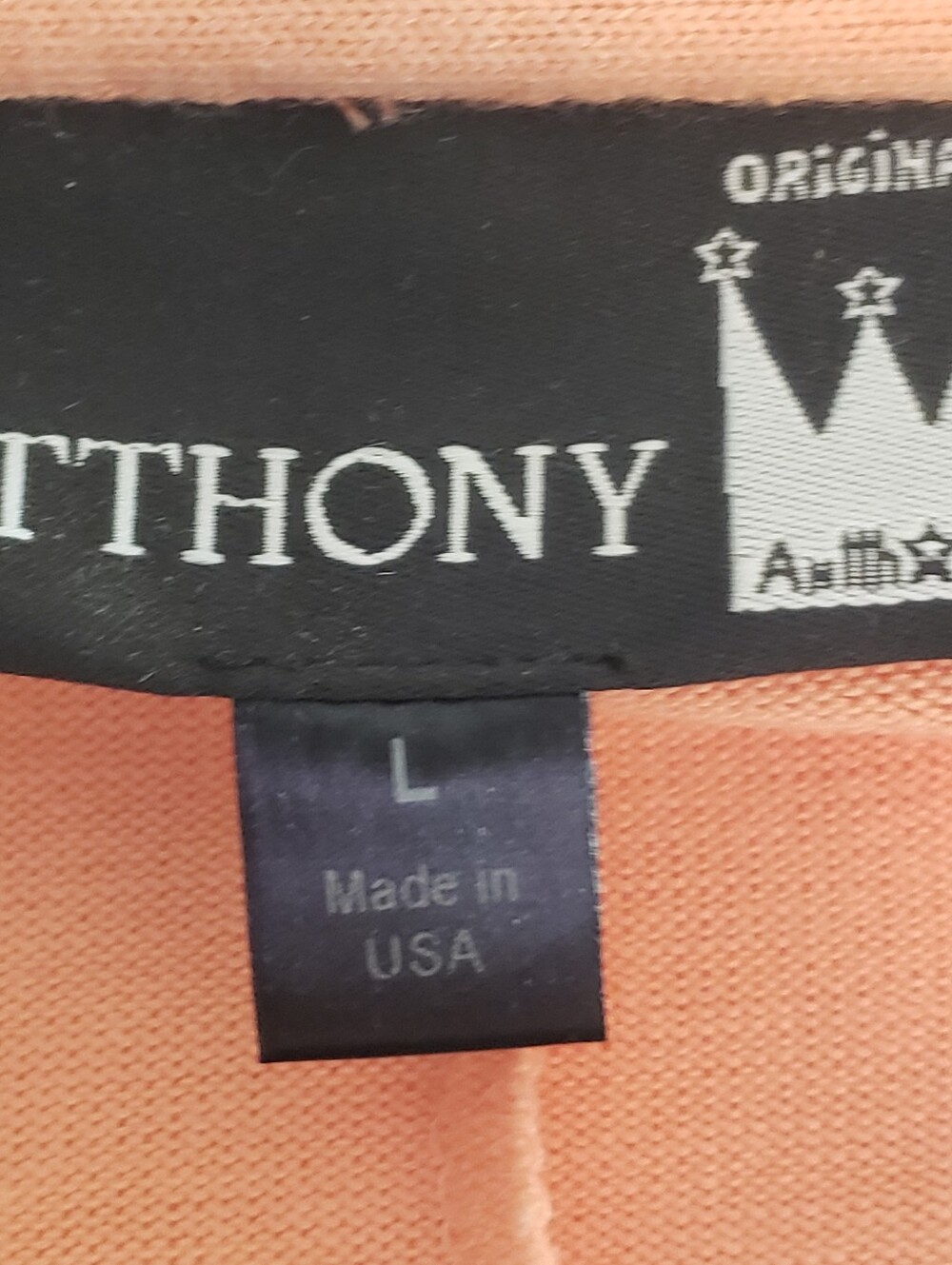 Antthony Peach Open-Front Drape Cardigan Sweater - Picture 5 of 7